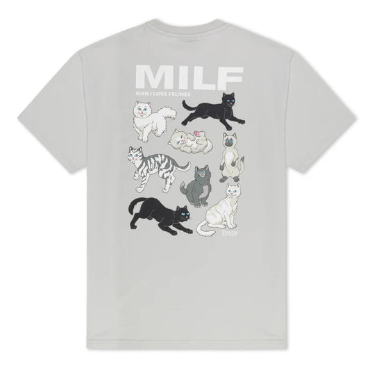 PLAYERA MAN I LOVE FELINES (GREY)