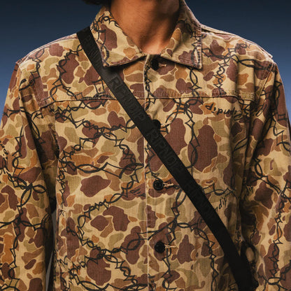 WIRED BUTTON UP JACKET (TAN CAMO)