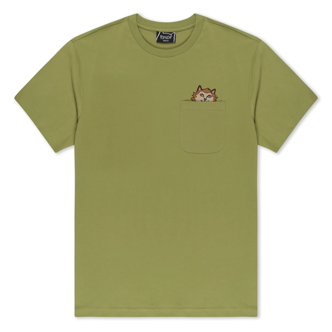 PLAYERA POCKET FULL MOON NERM (LIGHT FOREST)