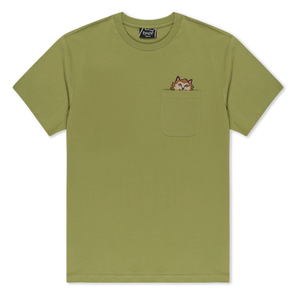 PLAYERA POCKET FULL MOON NERM (LIGHT FOREST)