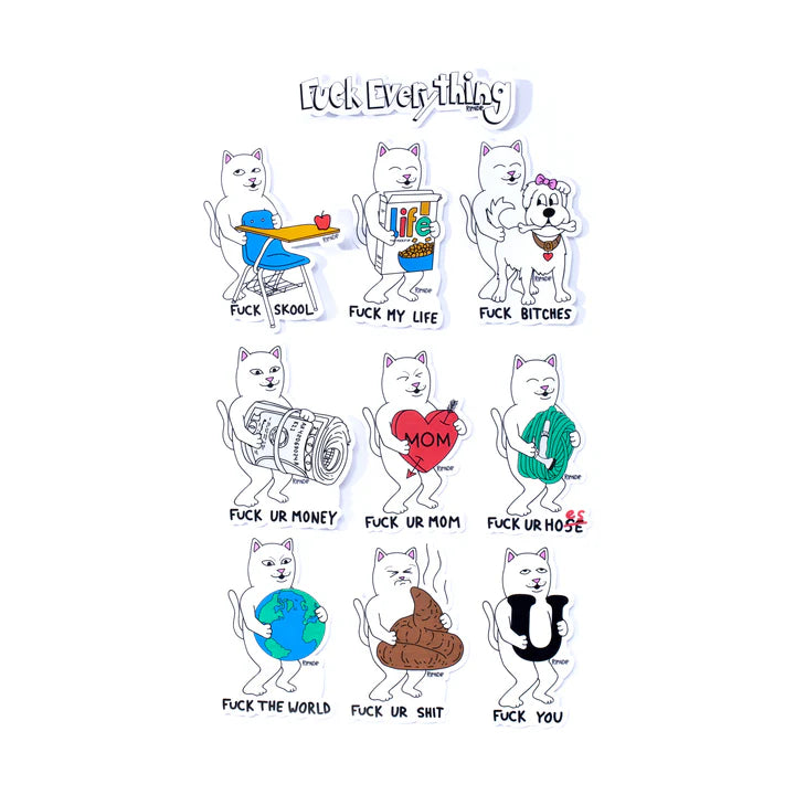 FUCK EVERYTHING STICKER PACK (MULTI)