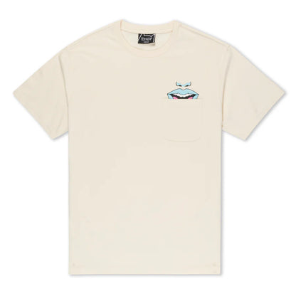PLAYERA TAKE YOUR MEDS POCKET (NATURAL)