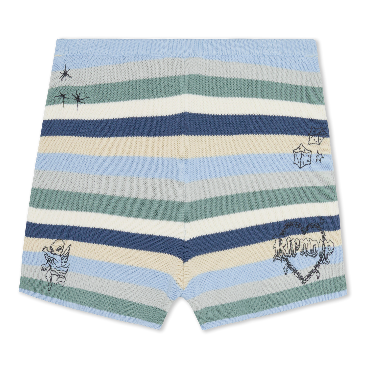 SHORT WESTSIDE CROCHET (POWDER BLUE )