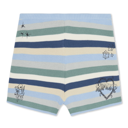 SHORT WESTSIDE CROCHET (POWDER BLUE )