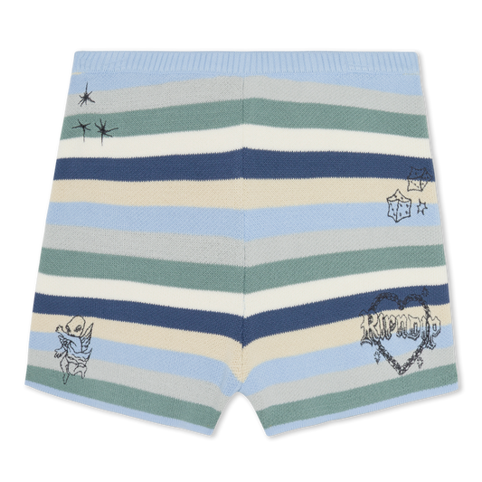 SHORT WESTSIDE CROCHET (POWDER BLUE )