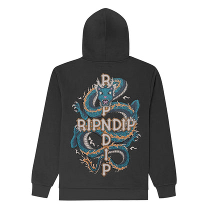 HOODIE SHEN NERM (BLACK VINTAGE WASH)