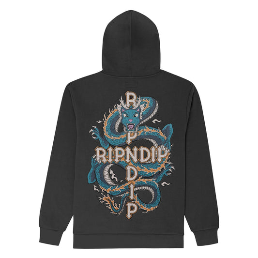 HOODIE SHEN NERM (BLACK VINTAGE WASH)