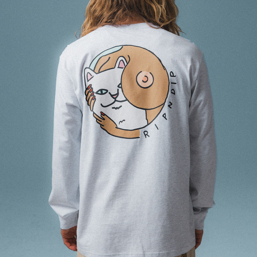 PLAYERA MUST BE NICE LONG SLEEVE (ASH HEATHER)