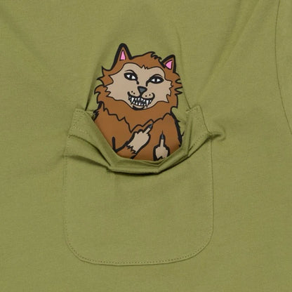 PLAYERA POCKET FULL MOON NERM (LIGHT FOREST)