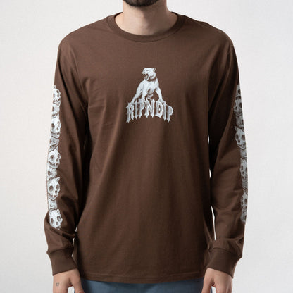 PLAYERA MANGA LARGA WASTELAND (CAFE)