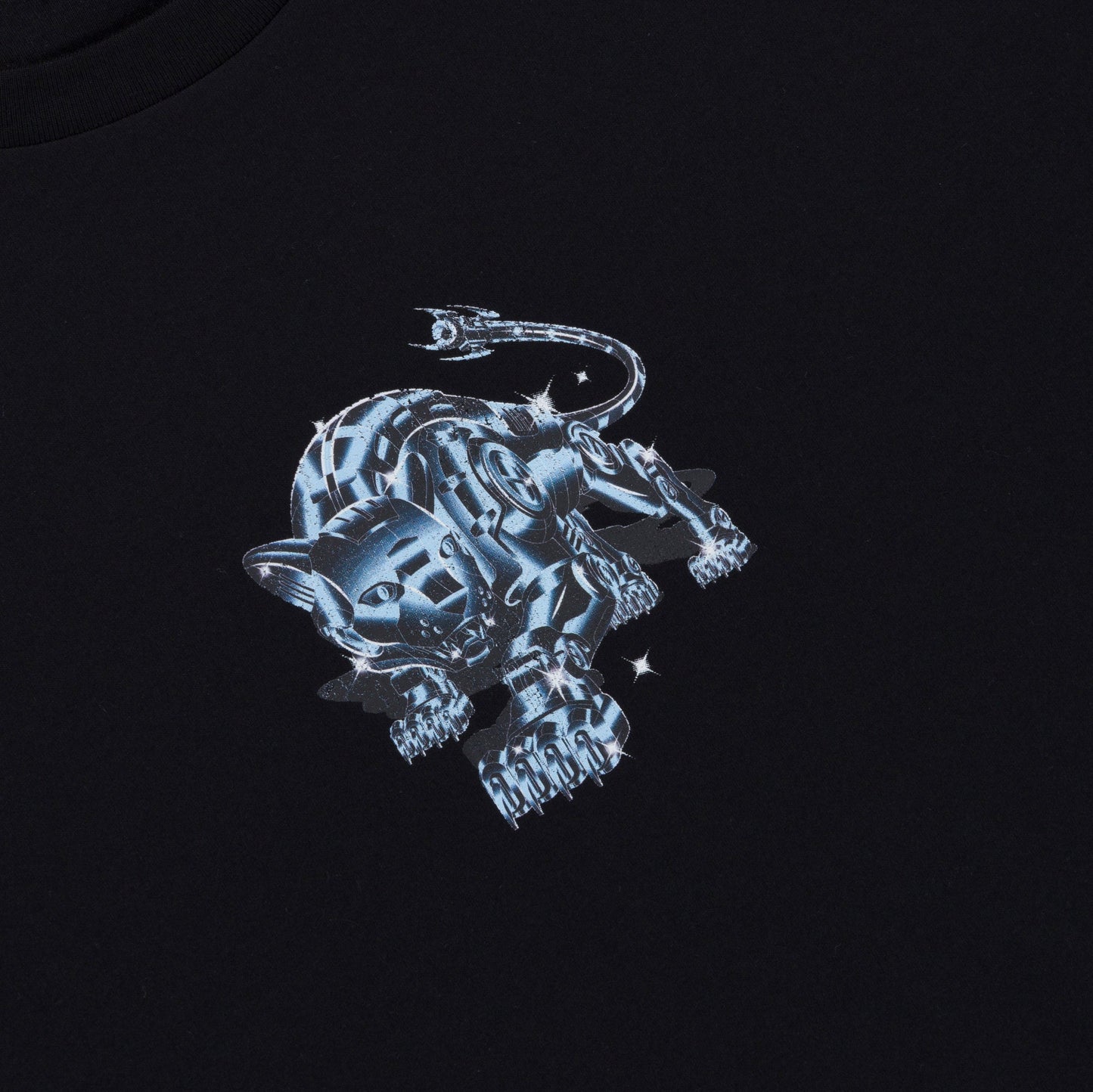 PLAYERA CYBORG (NEGRO WASH)