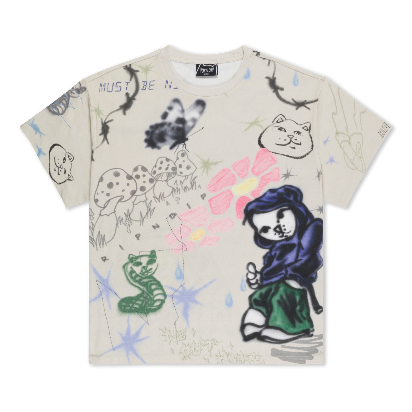 PLAYERA GOOSEBUMPS (HUESO)