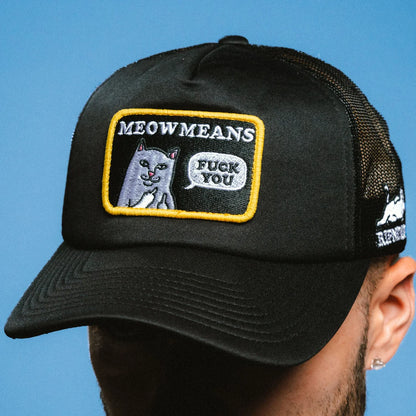GORRA MEOW MEOW TRUCKER (NEGRO)