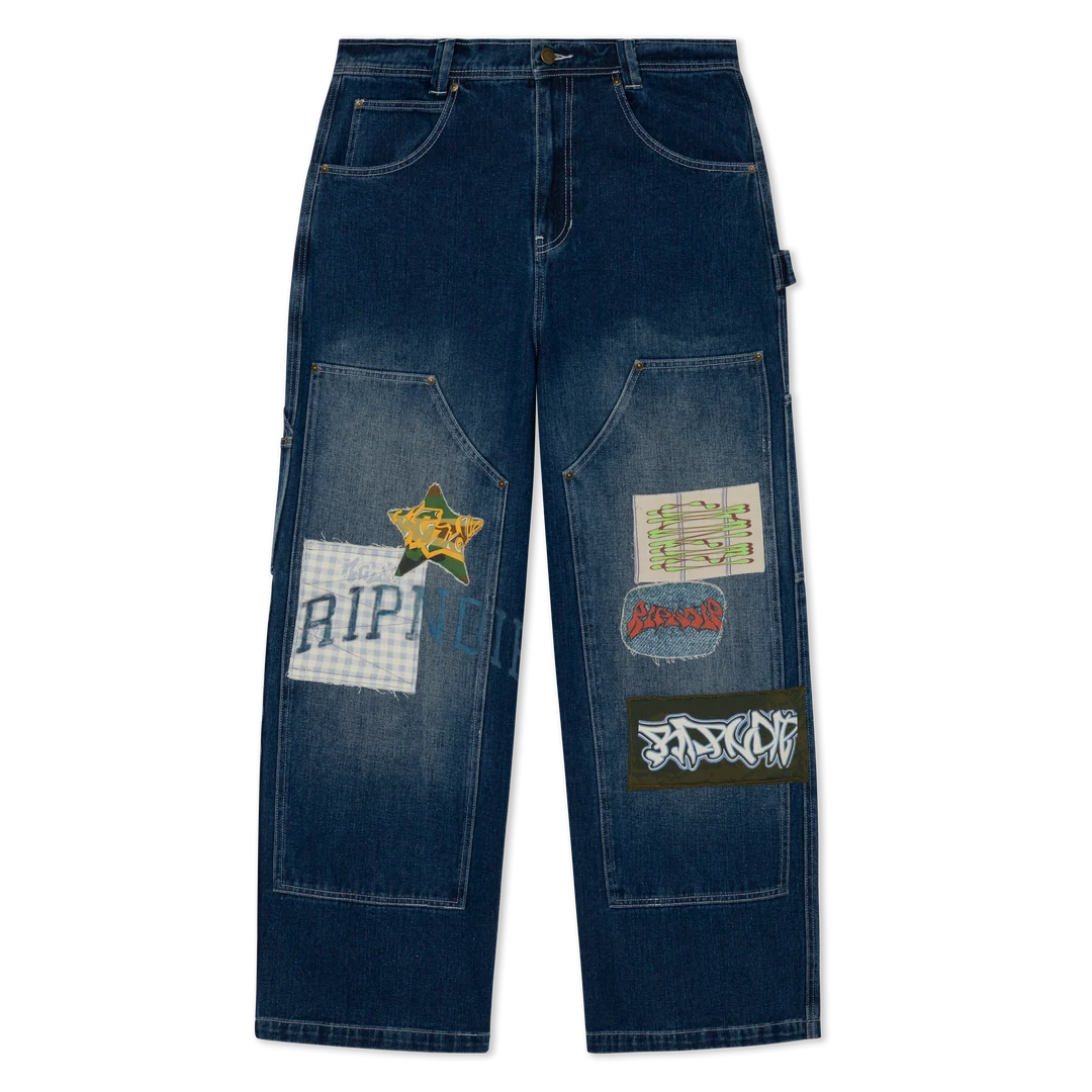 PANTALON SKYLINE WIDE FIT CARPENTER (LIGHT WASH DENIM)