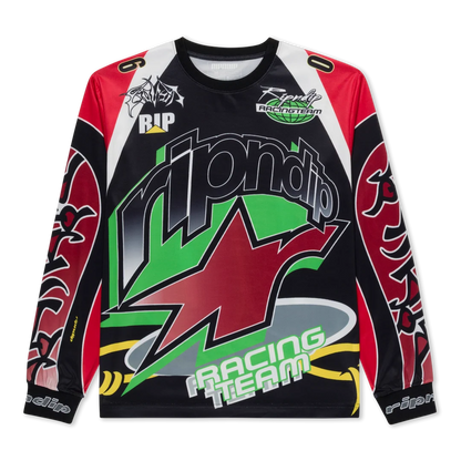 RIPNDIP ALL-STAR LONG SLEEVE JERSEY (RED / BLACK)