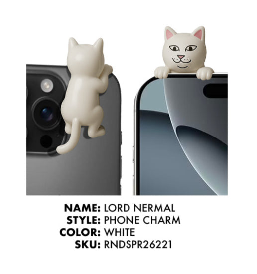 LORD NERMAL PHONE CHARM (BLANCO)