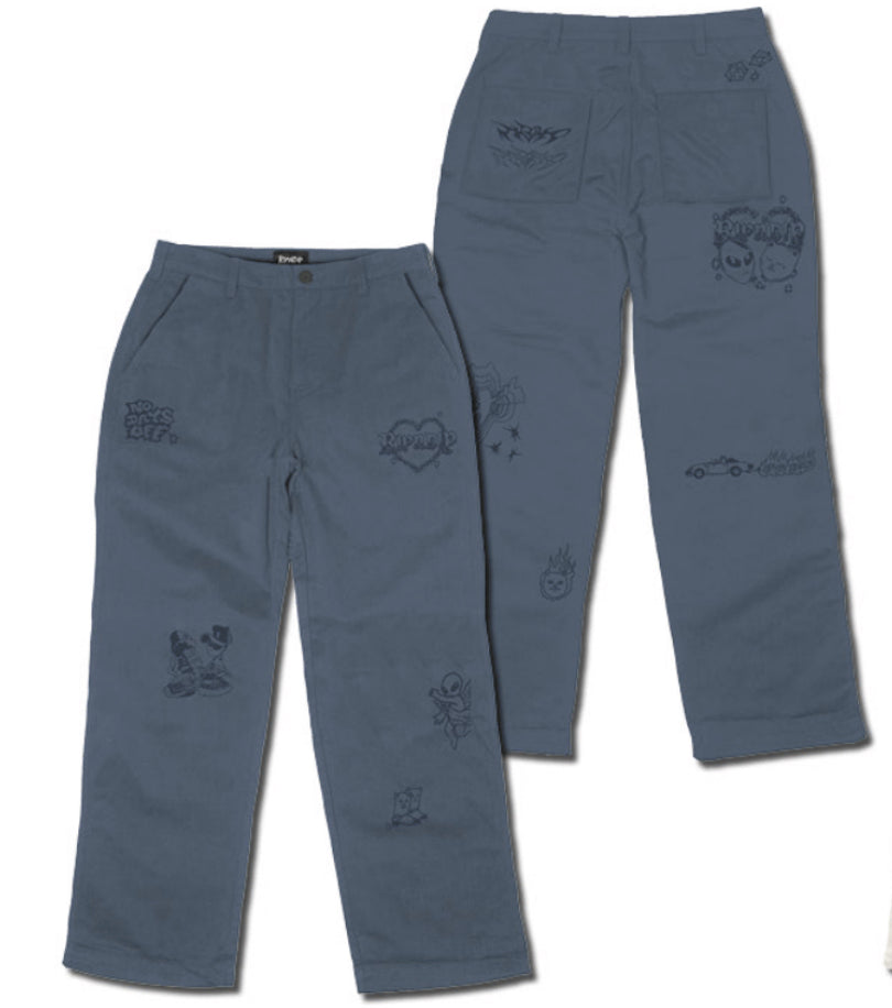 PANTALON WESTSIDE WIDE FIT (SLATE)