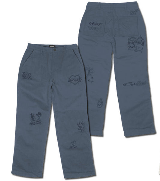 PANTALON WESTSIDE WIDE FIT (SLATE)