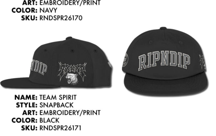 GORRA TEAM SPIRIT (NEGRO)