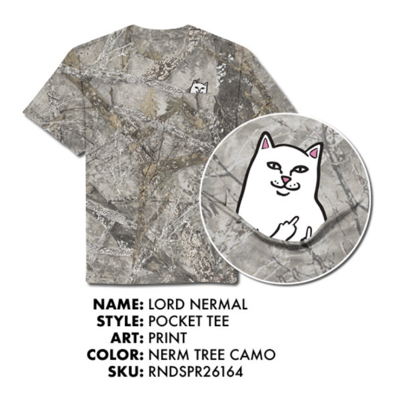 PLAYERA LORD NERMAL POCKET (NERM TREE CAMO)