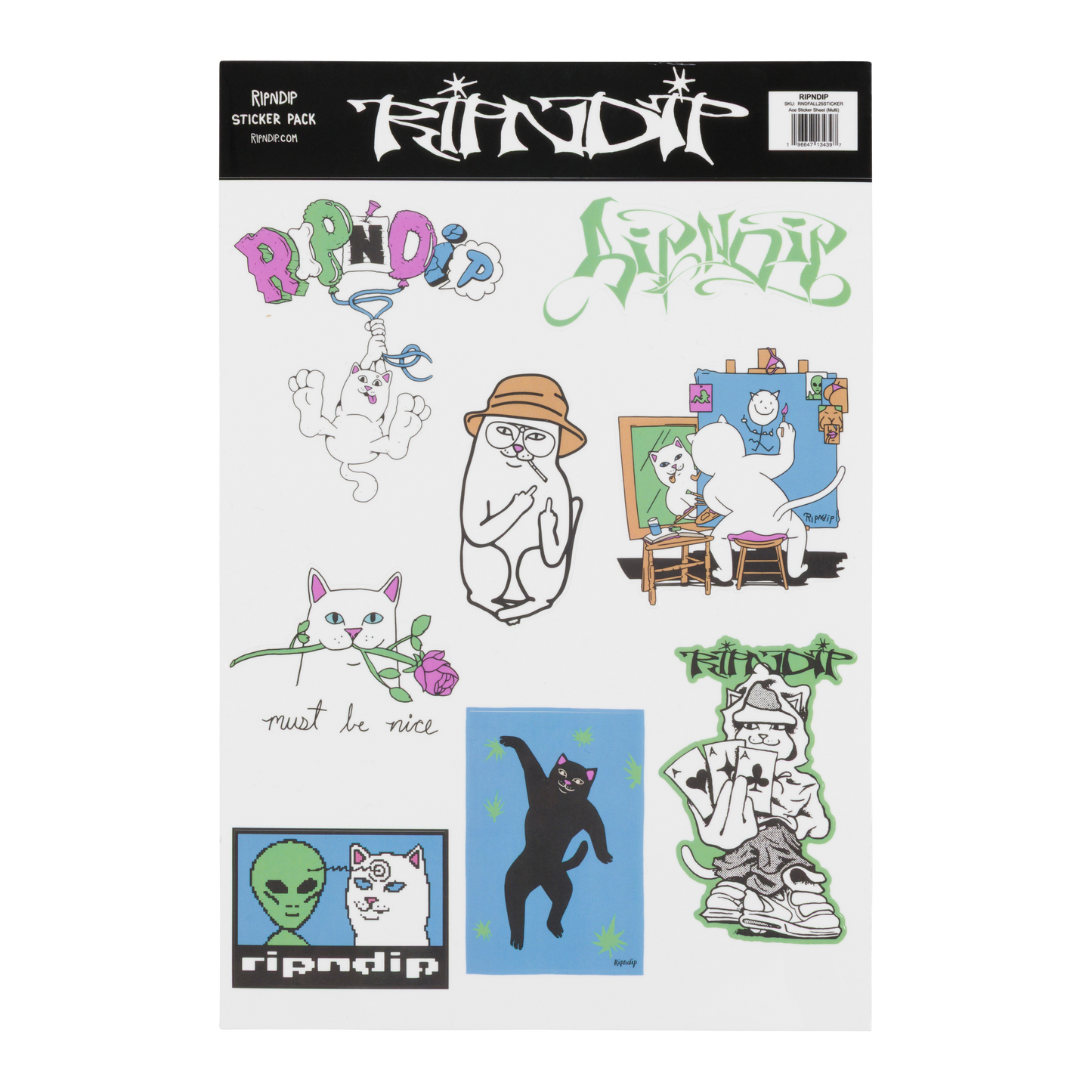 ACE STICKER SHEET (MULTI)