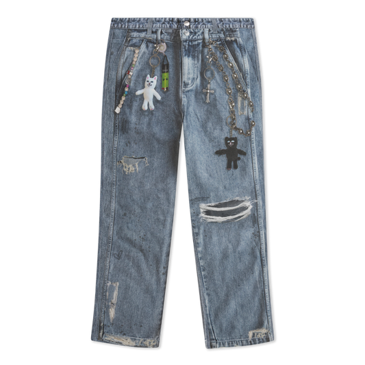 PANTALON REAL WIDE LEG DENIM (LIGHT WASH)
