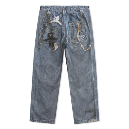 PANTALON REAL WIDE LEG DENIM (LIGHT WASH)