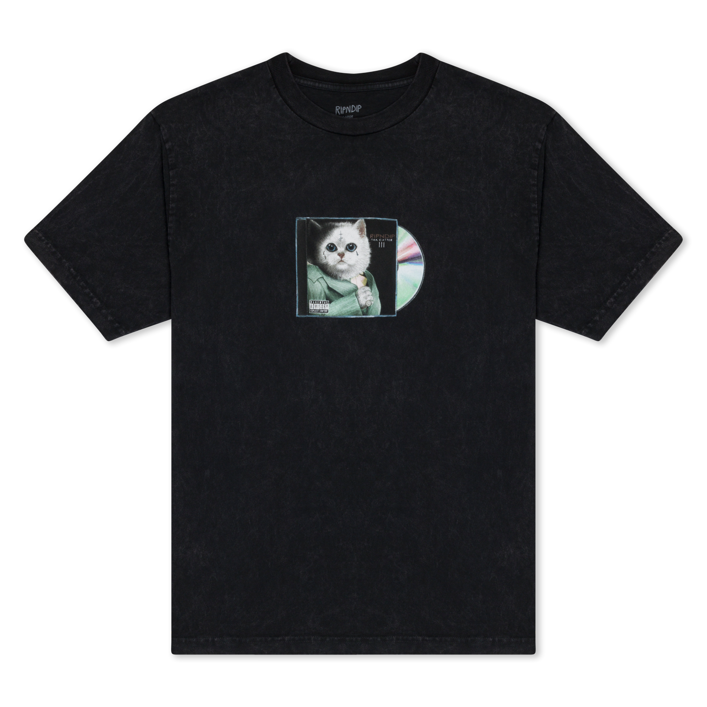 PLAYERA LIL NERM 3(NEGRO VINTAGE WASH)