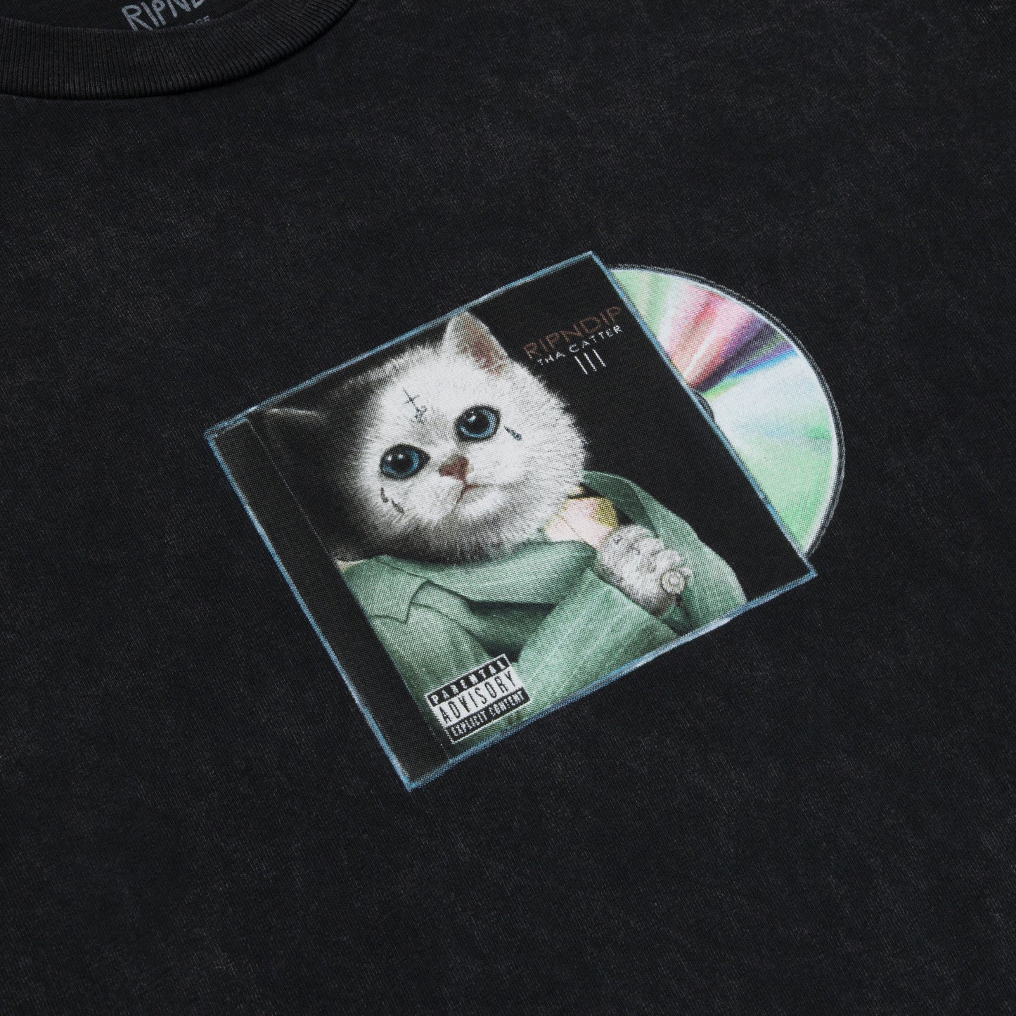 PLAYERA LIL NERM 3(NEGRO VINTAGE WASH)