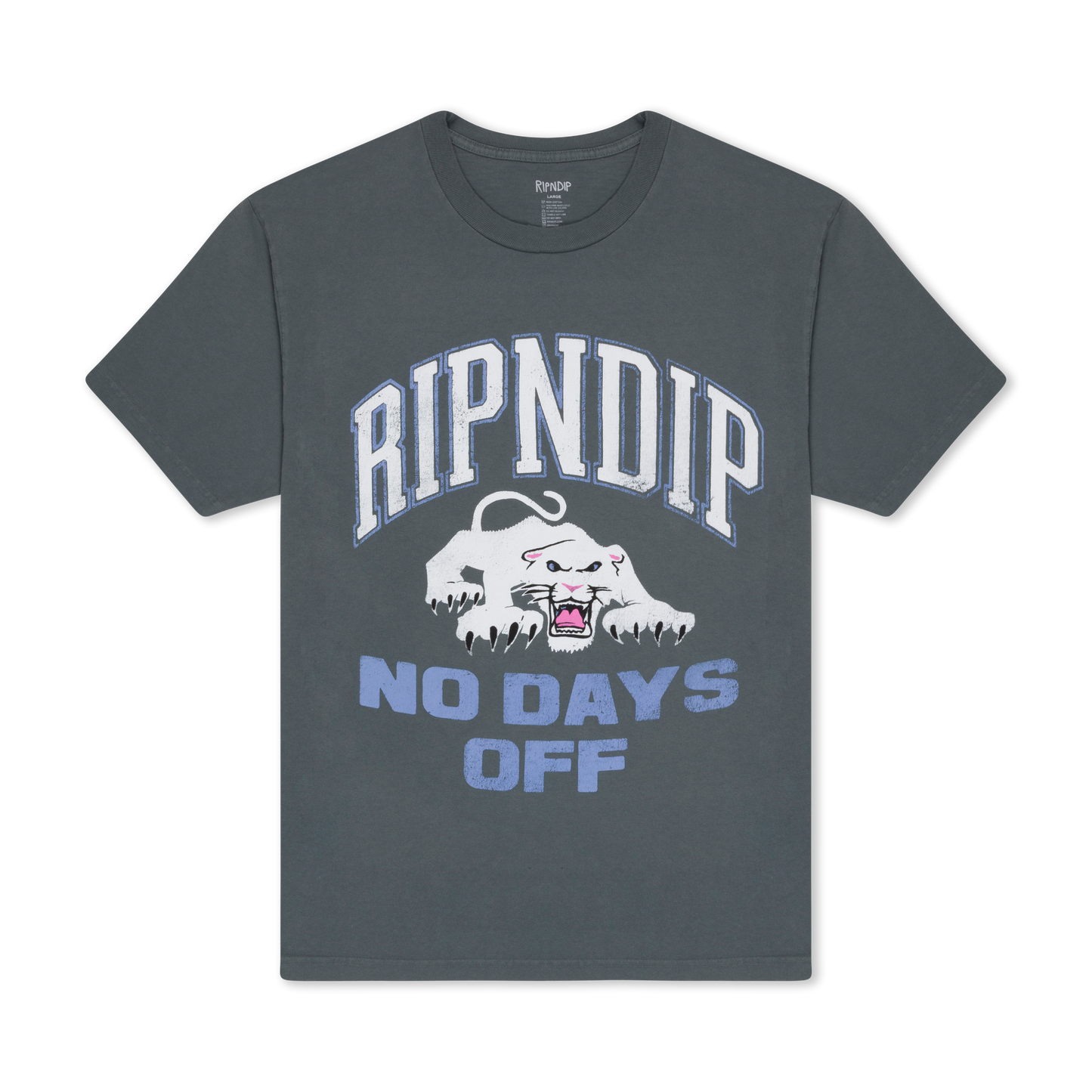 PLAYERA WHITE PANTHER (CHARCOAL)