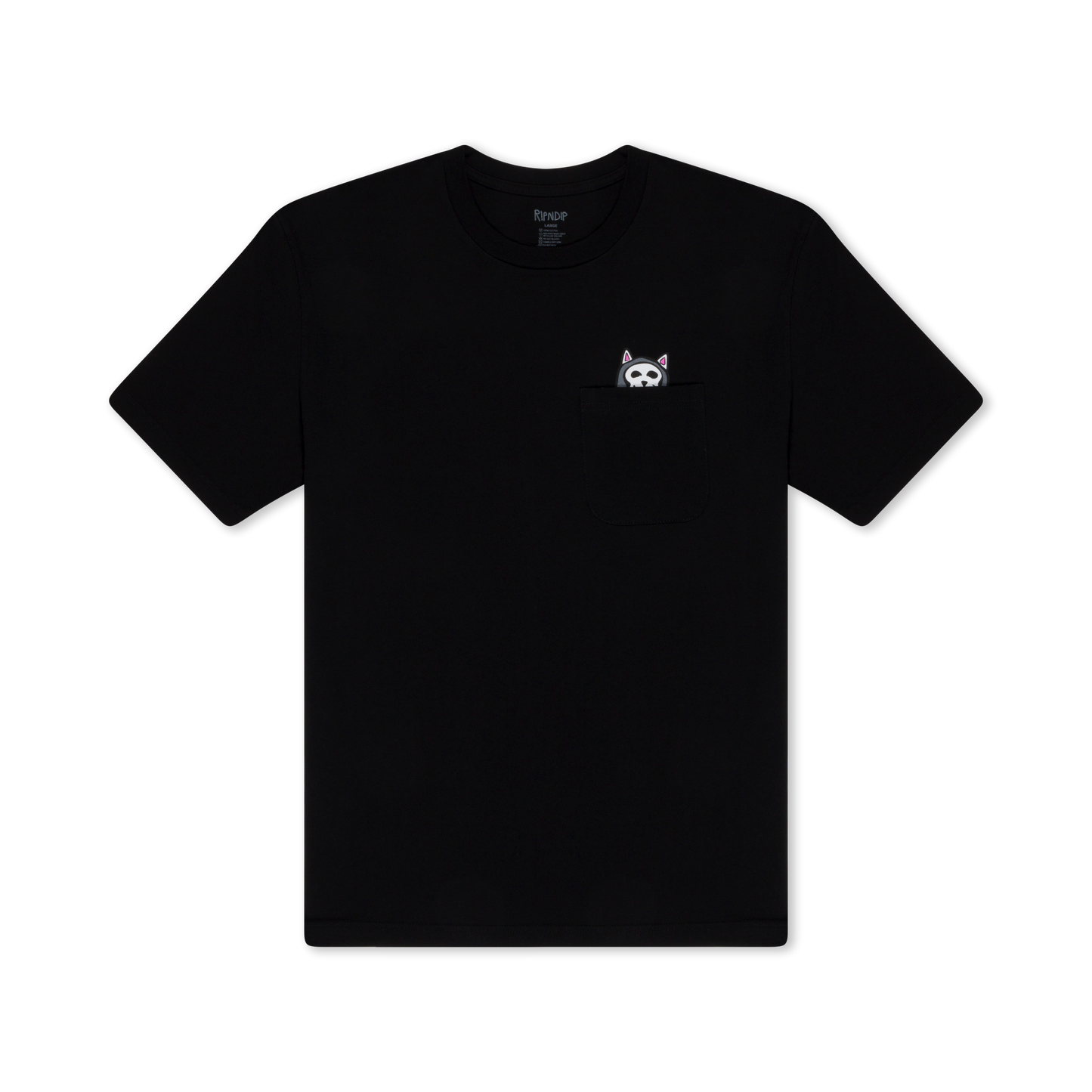 PLAYERA TRICK OR TREAT POCKET (NEGRO)