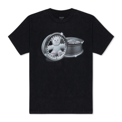 PLAYERA NERM WHEELS (NEGRO VINTAGE WASH)