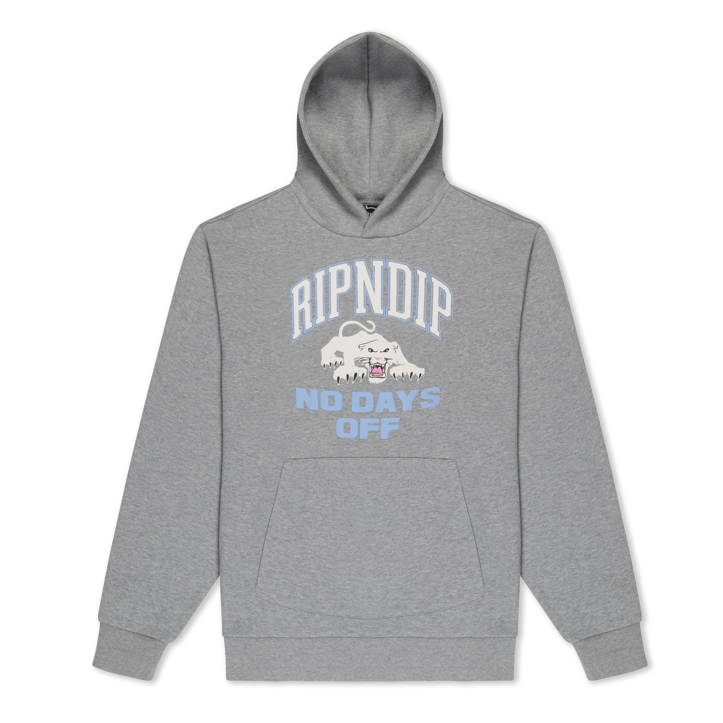 HOODIE WHITE PANTHER (HEATHER GREY)