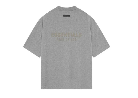 PLAYERA ESSENTIAL CUELLO “V” (Dark Heather Oatmeal)