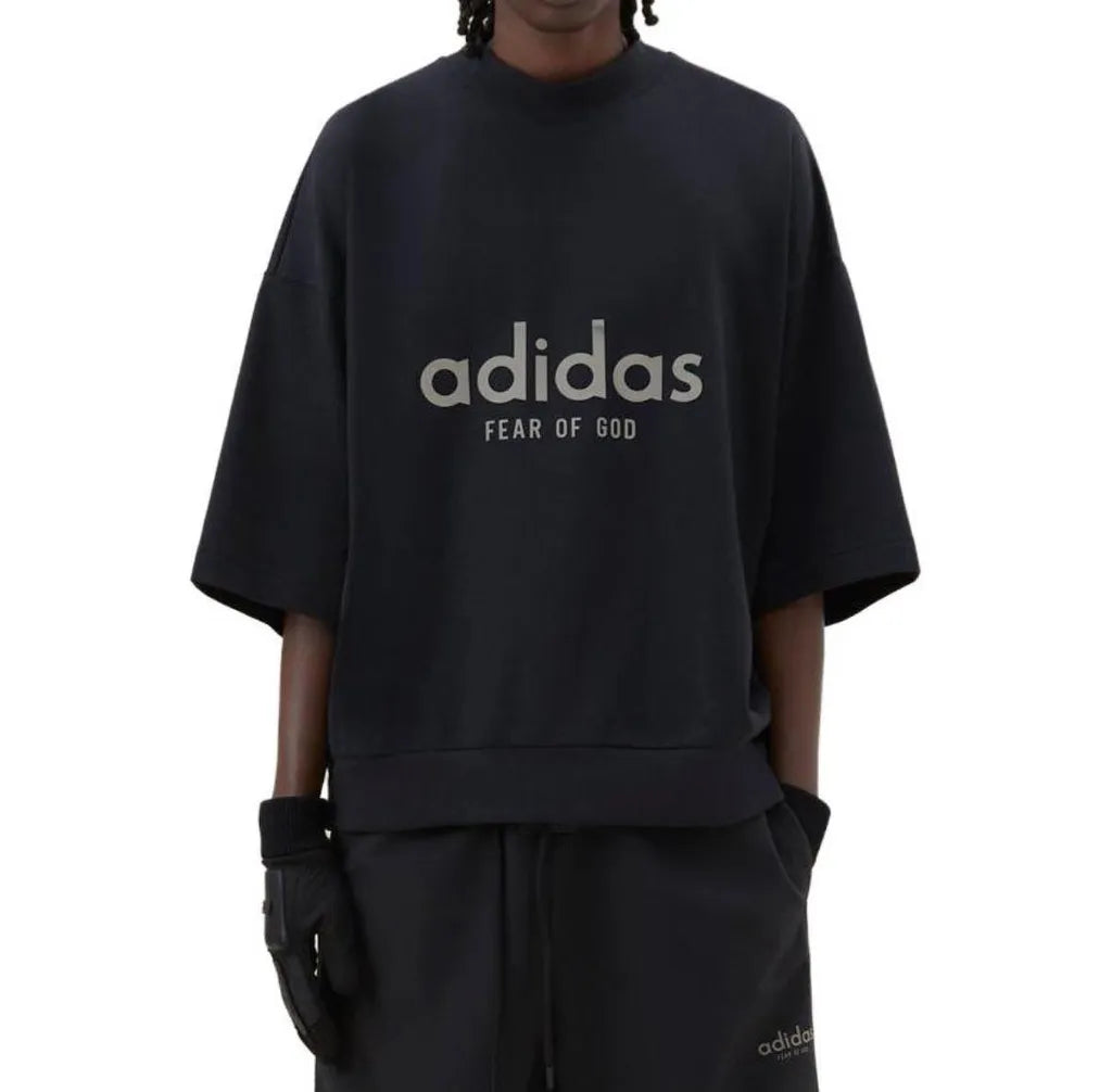 PLAYERA FOG x ADIDAS HEAVY JERSEY 3/4 MOCK - (BLACK)