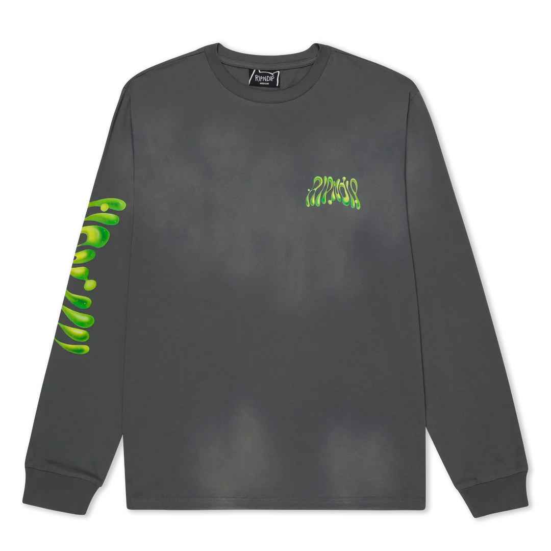 PLAYERA L/S LAVA LAMP (CHARCOAL VINTAGE WASH)