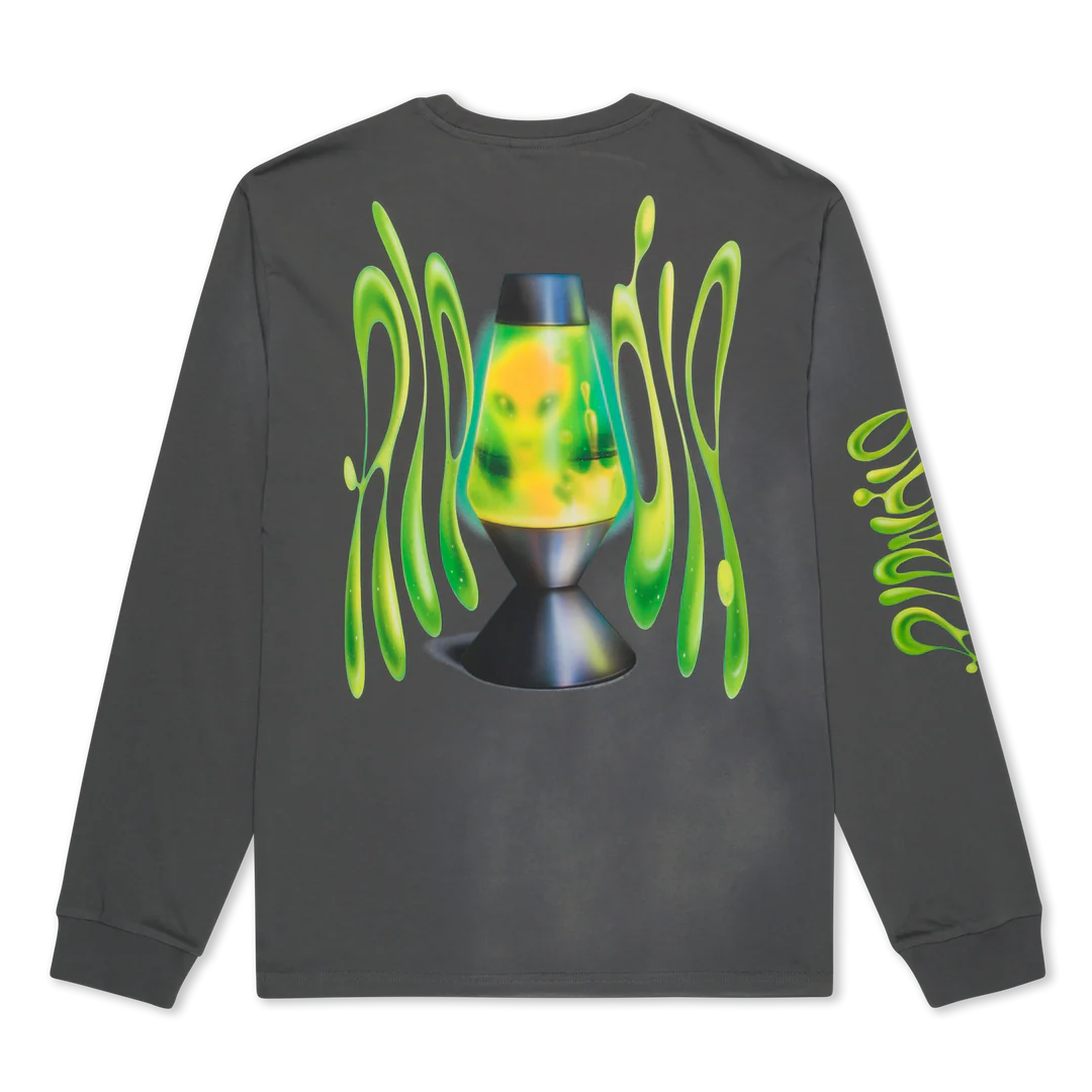 PLAYERA L/S LAVA LAMP (CHARCOAL VINTAGE WASH)