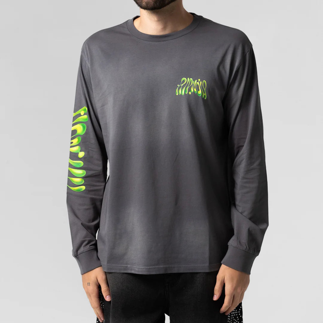 PLAYERA L/S LAVA LAMP (CHARCOAL VINTAGE WASH)