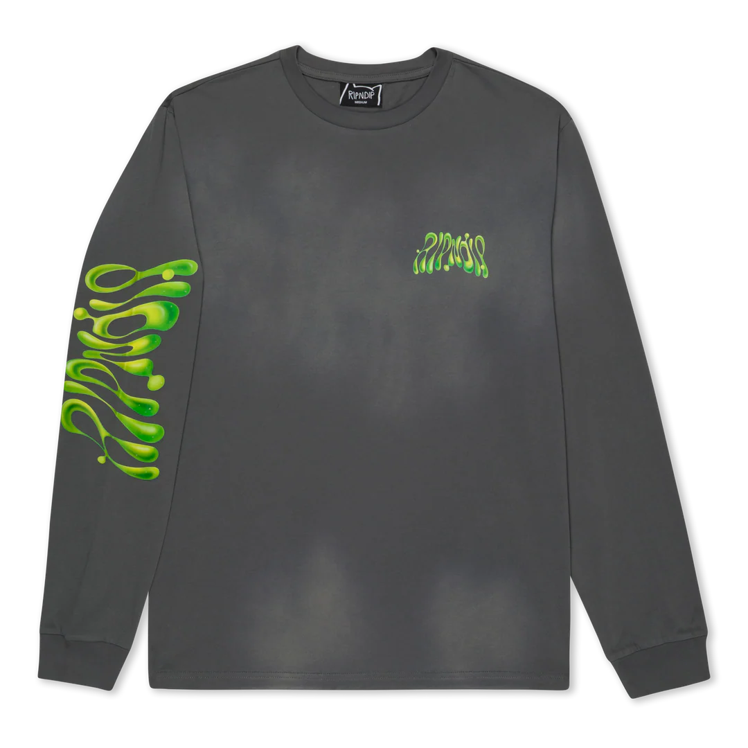 PLAYERA L/S LAVA LAMP (CHARCOAL VINTAGE WASH)