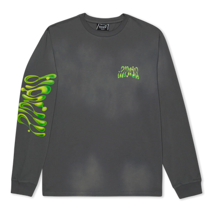 PLAYERA L/S LAVA LAMP (CHARCOAL VINTAGE WASH)