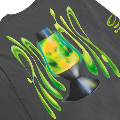 PLAYERA L/S LAVA LAMP (CHARCOAL VINTAGE WASH)