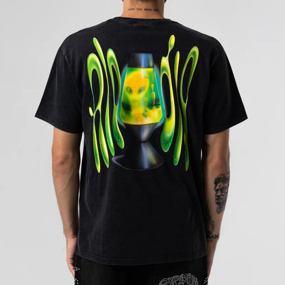 PLAYERA LAVA LAMP (BLACK VINTAGE WASH)