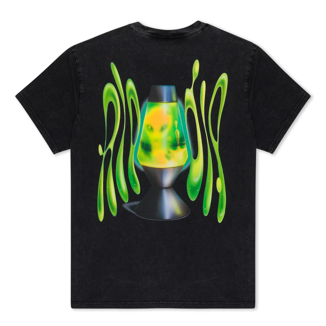 PLAYERA LAVA LAMP (BLACK VINTAGE WASH)