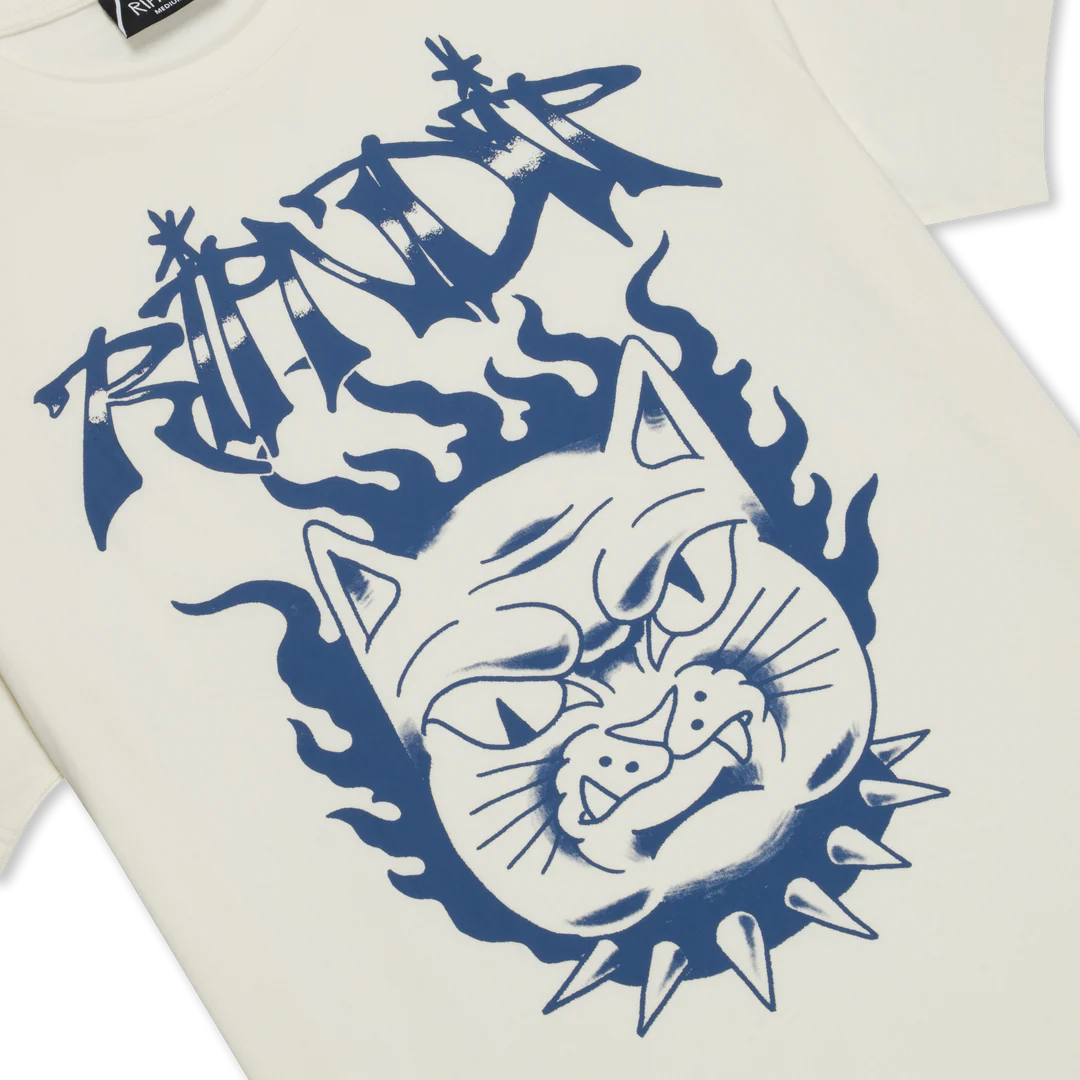 PLAYERA THE HAPPIEST CAT (BONE)