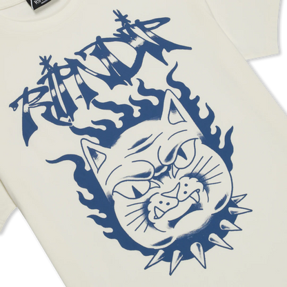 PLAYERA THE HAPPIEST CAT (BONE)