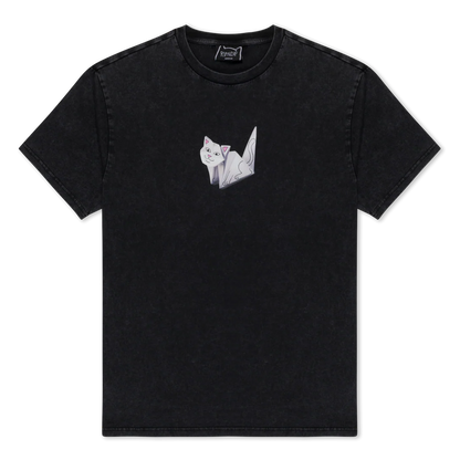 PLAYERA ORIGAMI (BLACK VINTAGE WASH)