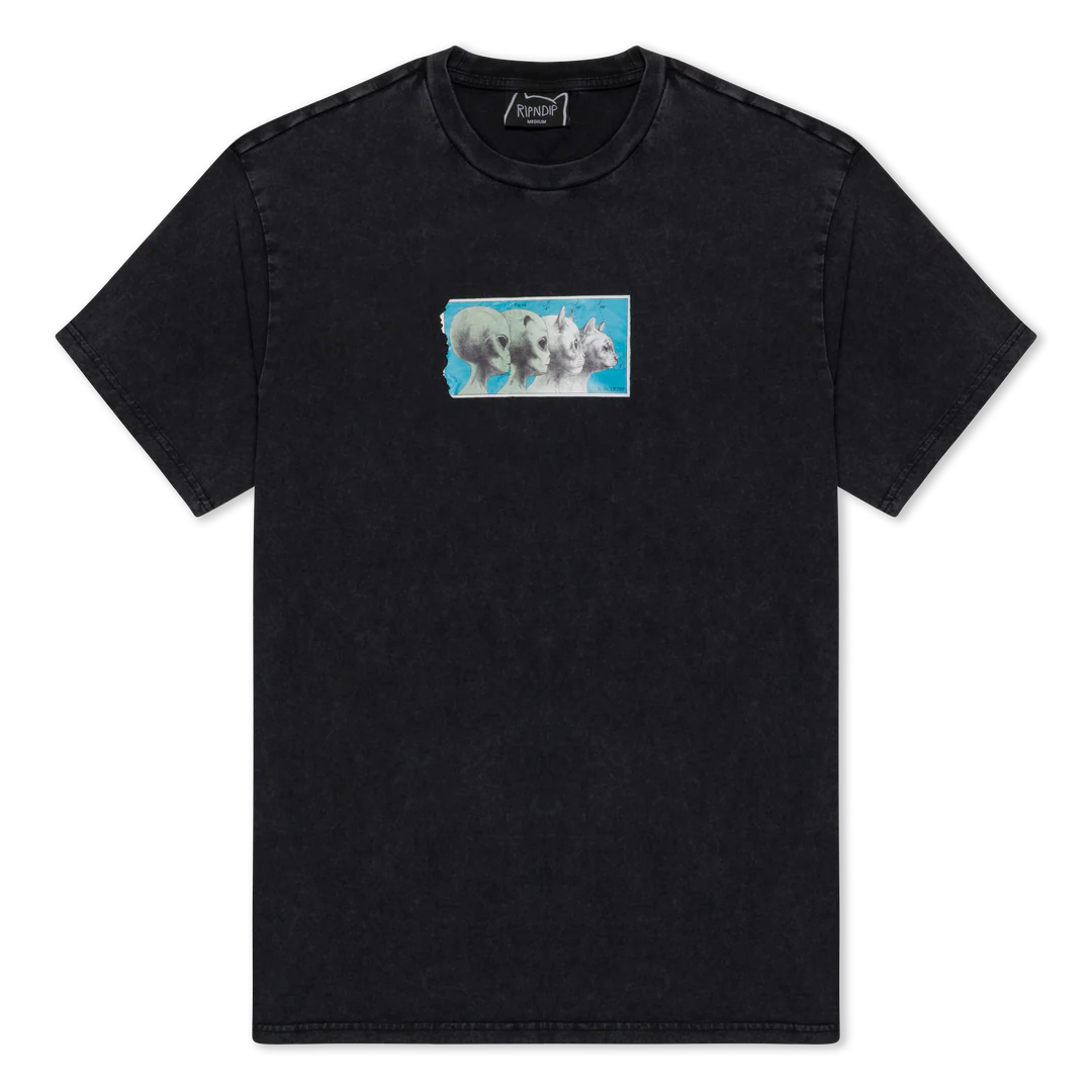 PLAYERA NERM GEO (BLACK VINTAGE WASH)
