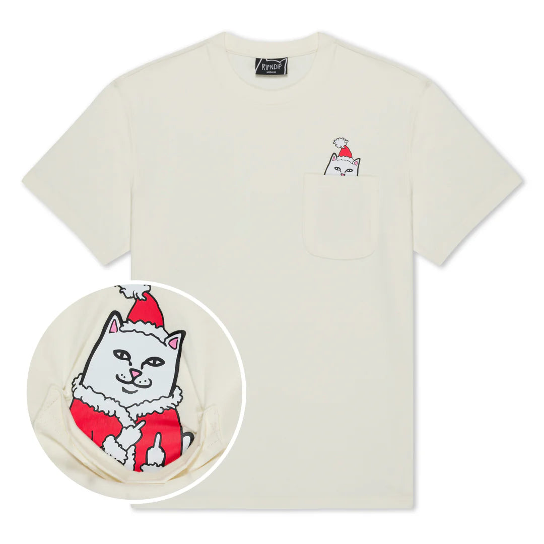 PLAYERA LORD SANTA POCKET (BONE)