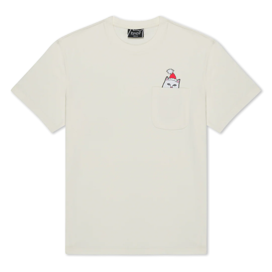 PLAYERA LORD SANTA POCKET (BONE)