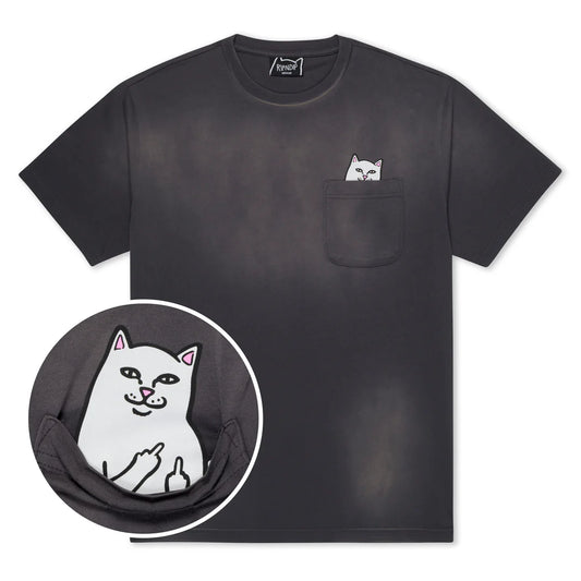PLAYERA LORD NERMAL POCKET (CHARCOAL VINTAGE WASH)